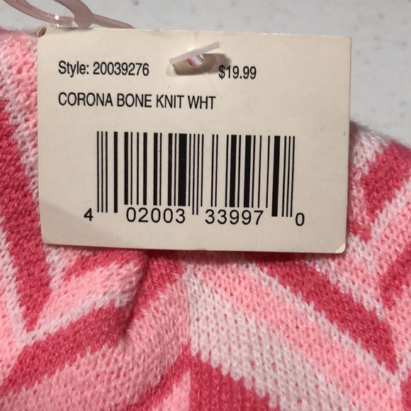 Corona Beer Womens Reversible Bone Knit Hat Cap Pink Mexico Cinco de Mayo Beanie - Picture 5 of 7